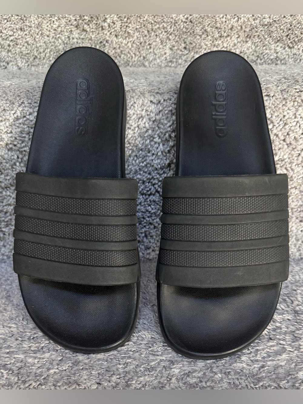 Black Sport Slides, by Adidas